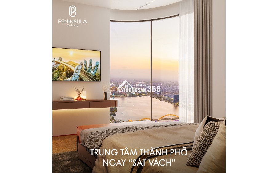 Căn hộ cao cấp Peninsula Đà Nẵng với pháp lý, sổ hồng lâu dài riêng từng căn, mật độ XD chỉ 44%